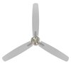 Wac Blitzen Indoor and Outdoor 3-Blade Smart Ceiling Fan 54in Brushed Nickel with Remote Control F-060